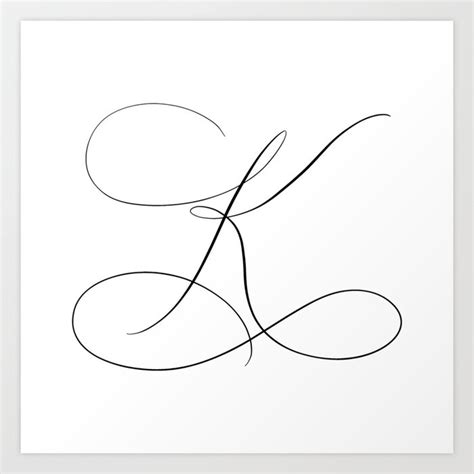 Letter K in Calligraphy. Calligraphed letter K. Handlettered K ...