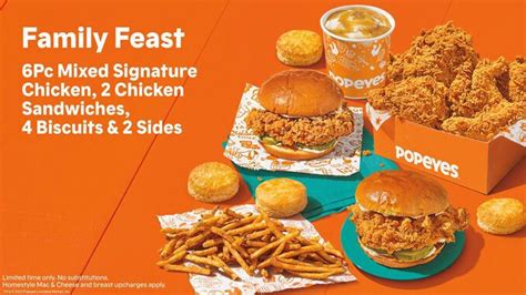 Cost-Conscious QSR Family Meals : Popeyes Family Feast Meal