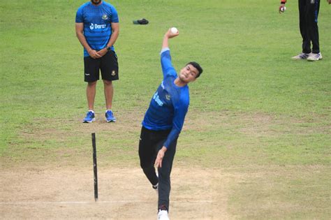 Taskin Ahmed bowls at full tilt in training | ESPNcricinfo.com