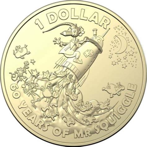 Australian One Dollar $1 coin - 2019 - MR SQUIGGLE and ROCKET - 60 ...