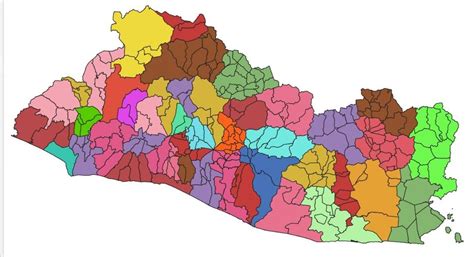 Así quedarían conformados los 44 municipios de El Salvador con sus ...