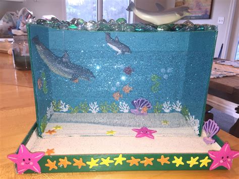 Dolphin habitat diorama | Science projects for kids, Habitats projects ...