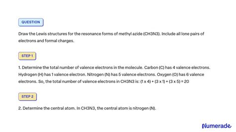 SOLVED: Draw the Lewis structures for the resonance forms of methyl ...