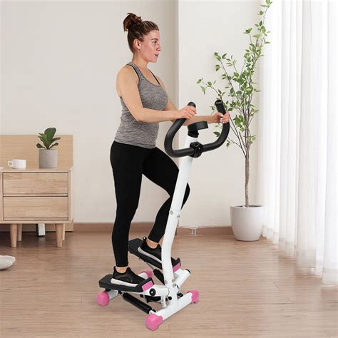 UBesGoo Mini Aerobic Stepper, Stair Climber Twist Fitness Machine, Pink ...