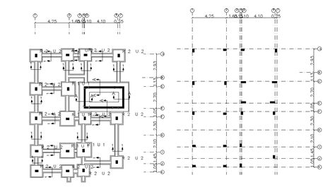 Pile Foundation Plan Drawing