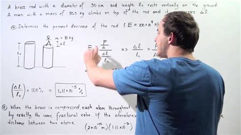 Compressive Stress Example - YouTube