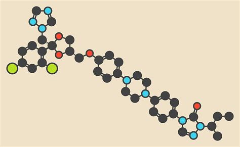 Itraconazole Antifungal Drug Molecule Photograph by Molekuul - Fine Art ...