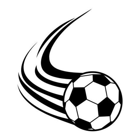 a black and white soccer ball flying through the air with its tail ...