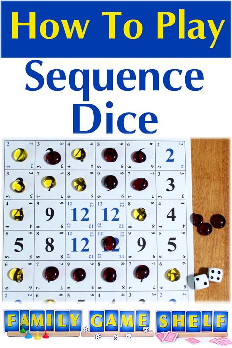 How to Play Sequence Dice | Family fun games, Diy dice games, Family games