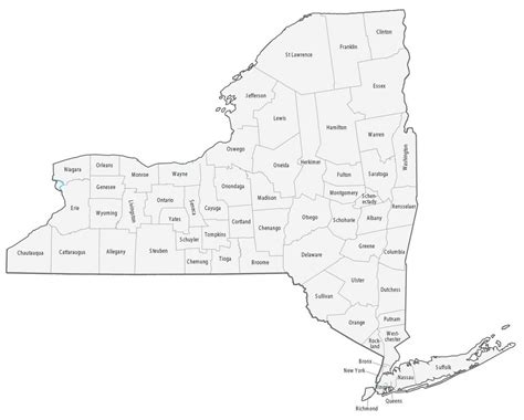 New York State Map With Cities And Counties - Get Latest Map Update