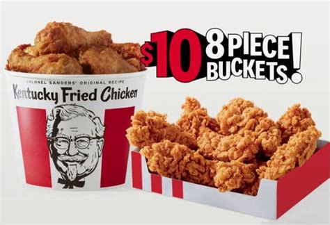 Online-Only Fried Chicken Deals : KFC $10 8-Piece Buckets