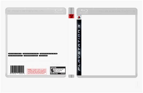 Ps3 Disc Case Template , Png Download - Ps3 Disk Cover Template ...