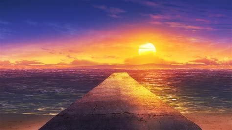 Sunset anime landscape - grossmesh