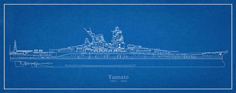 Yamato ship plans #9 Drawing by SP JE Art - Fine Art America