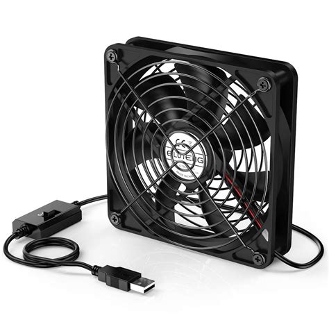 ELUTENG 120mm Fan with 3 Speed 5V USB Powered 120mm Case Fan 1500PRM ...