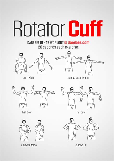 Physical Therapy Printable Rotator Cuff Exercises Pdf - Printable Word ...