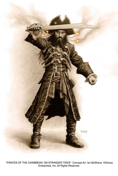 POTC On Stranger Tides ~ Ian McShane as Black Beard ~ concept art ...