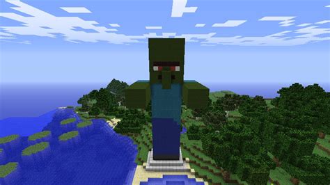 Mob Statue Villager Zombie Minecraft Project