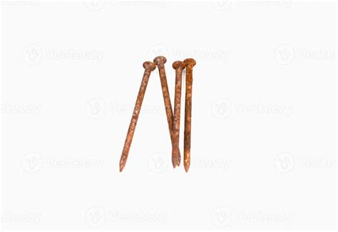 old rusty nails on white background 13667366 Stock Photo at Vecteezy