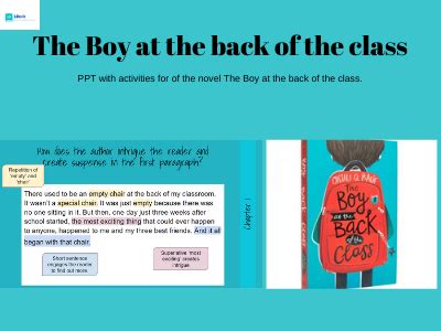 The Boy at the Back of the Class | Teaching Resources