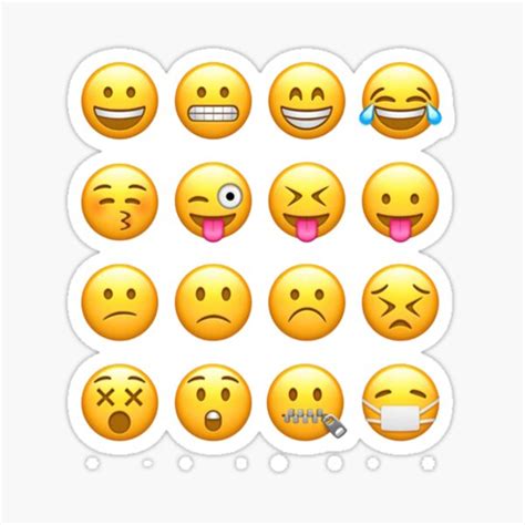 "Emoji Ios Whatsapp Pack 1 (switch to medium)" Sticker for Sale by ...