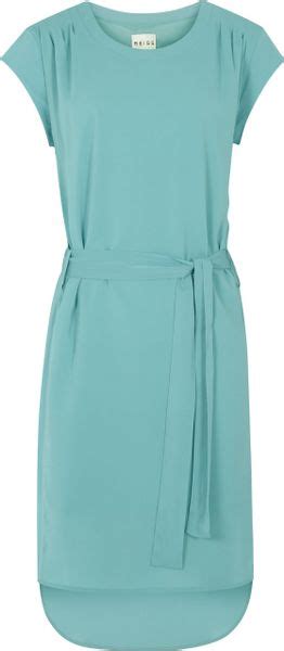 Reiss Belted Dress in Green (seafoam green) | Lyst