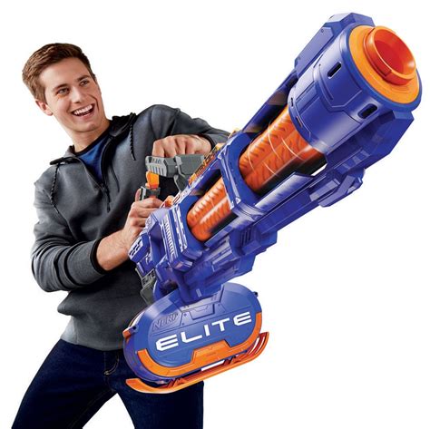 The NERF N-Strike Elite Titan CS-50 is a 50-Round Foam Dart Minigun