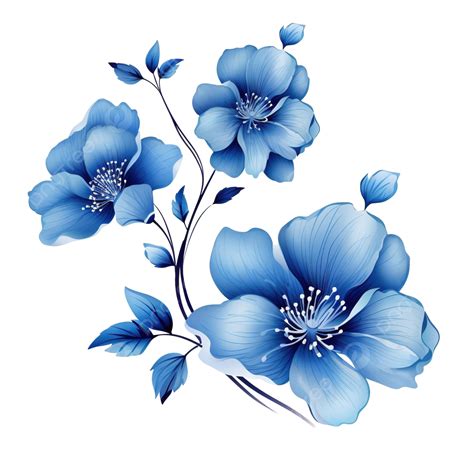 Blue Flower Clip Art, Blue Flower, Blue, Flowers PNG Transparent Image ...