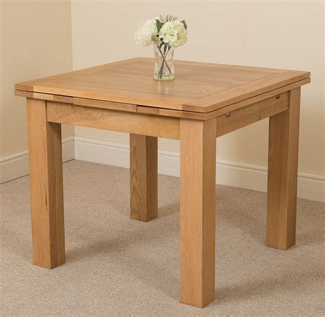 Richmond Solid Oak Wood Small 90 - 150cm Extending Dining Room Table ...