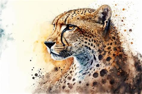 Watercolor Cheetah Stock Photos, Images and Backgrounds for Free Download