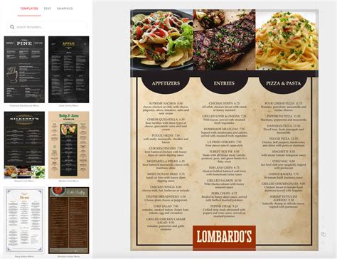 Restaurant Menu Design Cover