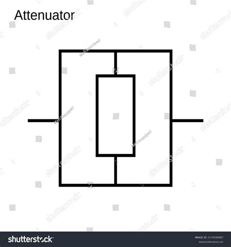 Attenuator Set Symbol Icon Isolated White Stock Vector (Royalty Free ...