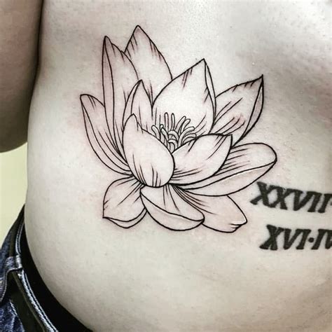 Water Lily Tattoo Drawings