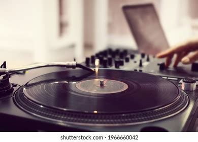 Dj Playing Scratching Record Vinyl On Stock Photo 1966660042 | Shutterstock