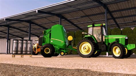 John Deere 560M with Net Wrap Addon v1.0 FS22 Mod | Farming Simulator ...