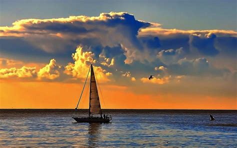 Sunset Sailing Wallpapers - Wallpaper Cave