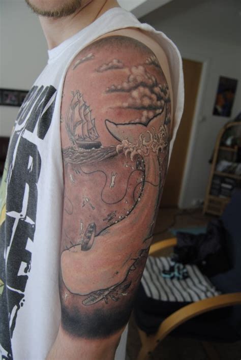 FYeahTattoos.com — My cousins “Moby Dick” tattoo. This picture was...