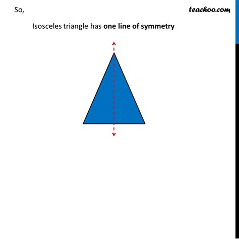 Isosceles Triangle Lines Of Symmetry