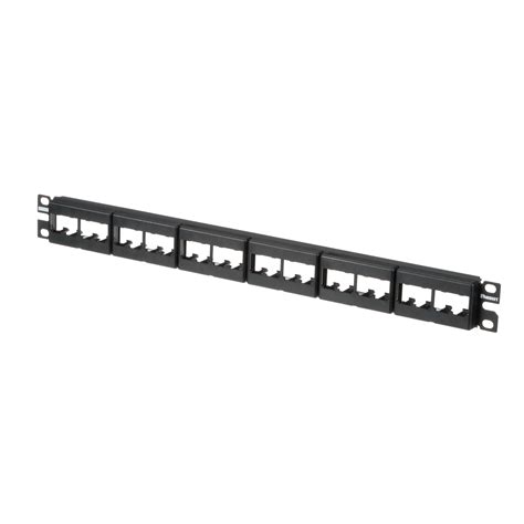 PANDUIT CPP24WBLY 24-Port Mini-Com® Modular Patch Panels with Labels, Black