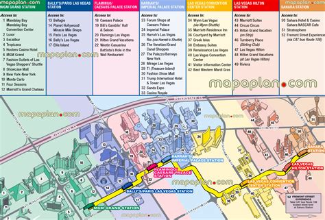 Printable Walking Map Of Las Vegas Strip