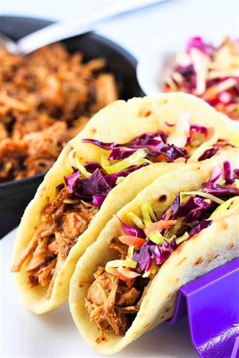 Instant Pot BBQ Pulled Pork Tacos • Now Cook This!