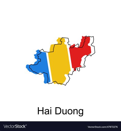 Map of hai duong design template world map Vector Image