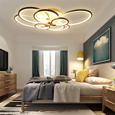 8 Heads Modern Ceiling Light LED Acrylic Lamp Chandeliers For Living ...