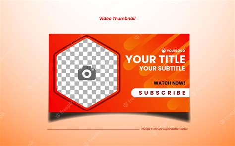 Premium Vector | Video Thumbnail Template