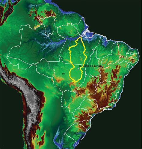 Xingu River Map