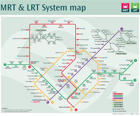 Singapore mrt map 2017 – Printable graphics