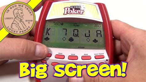 Big Screen Poker Electronic Handheld Game, 2005 Radica - YouTube