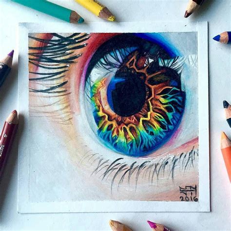 Repost from @sydney_nielsen_art New eye drawing! I use Prismacolor ...