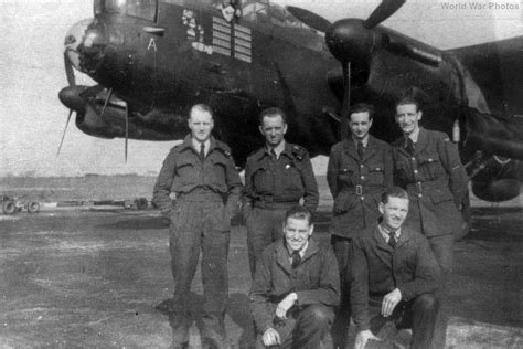 576 Squadron ground crew in front of Lancaster | World War Photos