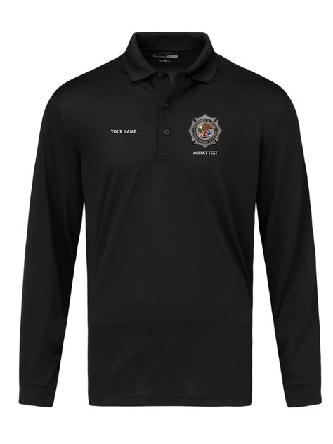 TACTICAL Bureau of Prisons Polo- Men's Long Sleeve – FEDS Apparel